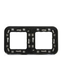 Marco 2 Elemento Negro 40.802.02.0 [LOTE DE 18 Unidades] FONTINI