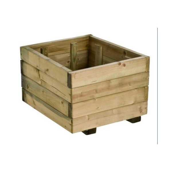 Jardinera Rustica Cuadrada 40X40X27 cm 30L 400 FOREST STYLE