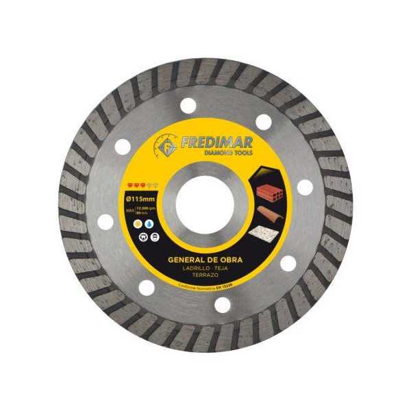 Disco Universal 115MM Turbo Rapid Cut Altura 10MM [LOTE DE 6 Unidades] FREDIMAR