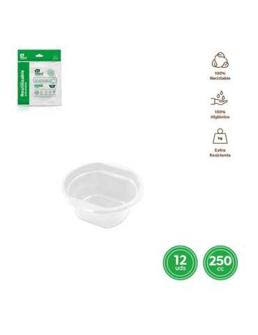 Bol Aperitivos Redondo Blanco 250CC (PACK-12UND) [LOTE DE 38 Unidades] MAXIPRODUCTS