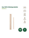 Paletina Madera Biodegradable 9CM (PACK-50UND) [LOTE DE 44 Unidades] MAXIPRODUCTS