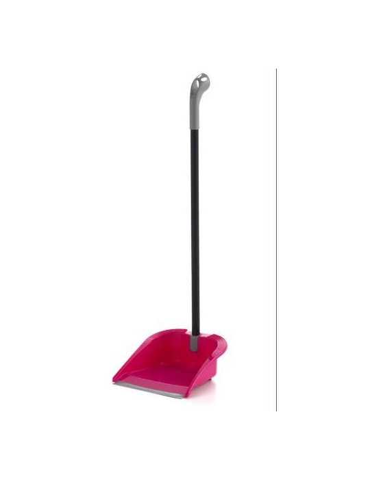 Recogedor Plegable Fucsia con Palo 09022 [LOTE DE 10 Unidades] MAYA