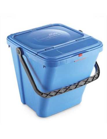 Cubo Ecotop 40L.NO Ventilado con Asa+compuerta Azl [LOTE DE 2 Unidades] MAYA