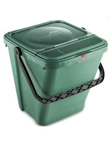 Cubo Ecotop 40L.NO Ventilado con Asa+compuerta Vde [LOTE DE 2 Unidades] MAYA