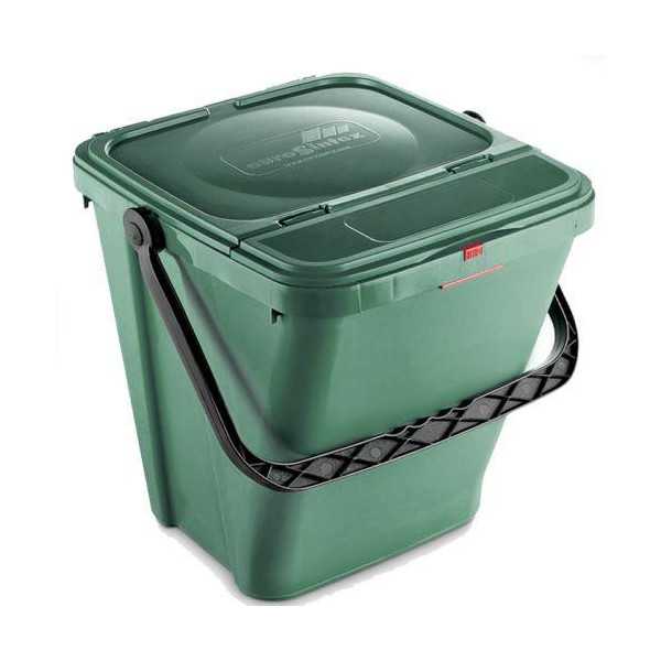 Cubo Ecotop 40L.NO Ventilado con Asa+compuerta Vde [LOTE DE 2 Unidades] MAYA