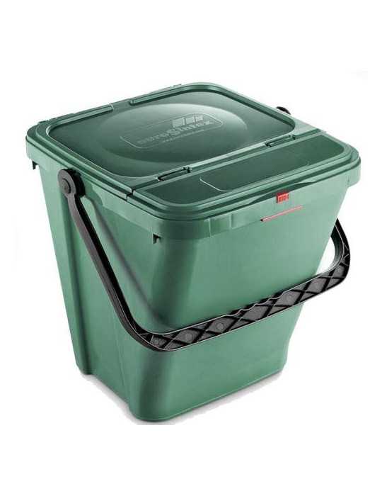 Cubo Ecotop 40L.NO Ventilado con Asa+compuerta Vde [LOTE DE 2 Unidades] MAYA