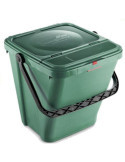 Cubo Ecotop 40L.NO Ventilado con Asa+compuerta Vde [LOTE DE 2 Unidades] MAYA