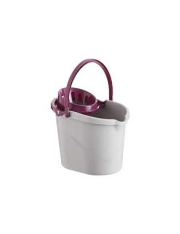 Cubo con Escurridor Atomic 14L Burdeos ATM9029 [LOTE DE 6 Unidades] MAYA