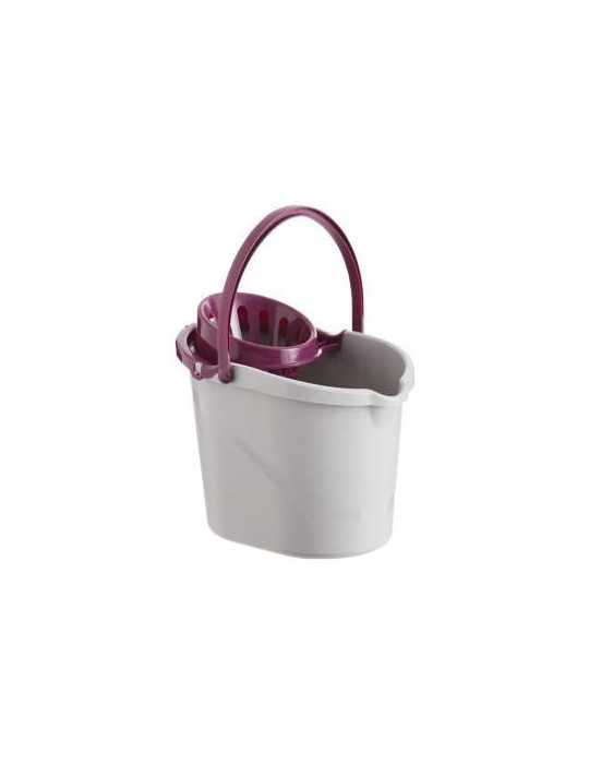 Cubo con Escurridor Atomic 14L Burdeos ATM9029 [LOTE DE 6 Unidades] MAYA