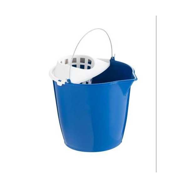 Cubo con Escurridor Pico Asa Metal 12 litros 9069 [LOTE DE 10 Unidades] MAYA