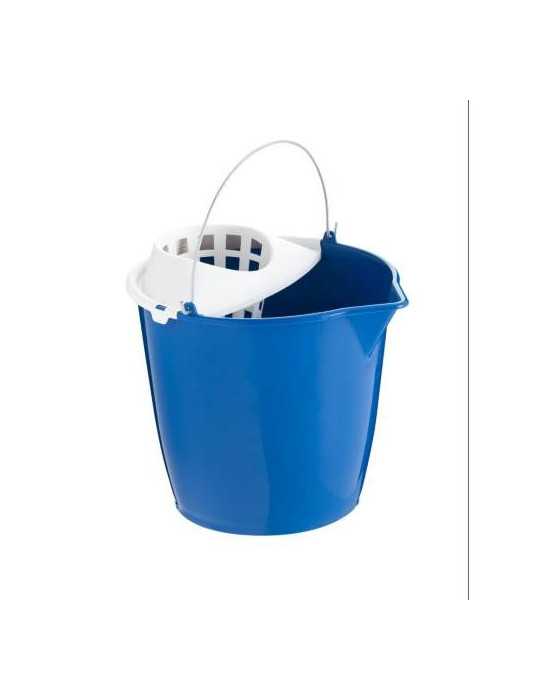 Cubo con Escurridor Pico Asa Metal 12 litros 9069 [LOTE DE 10 Unidades] MAYA
