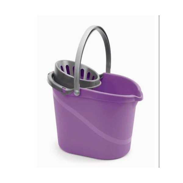 Cubo+escurridor Oval 14L Surtido Fucsia/Lila 09029 [LOTE DE 6 Unidades] MAYA