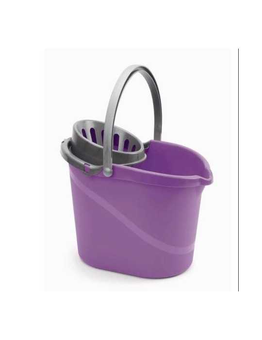 Cubo+escurridor Oval 14L Surtido Fucsia/Lila 09029 [LOTE DE 6 Unidades] MAYA
