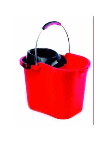 Cubo+escurridor Asa Metal 16 L Rojo 9085 [LOTE DE 4 Unidades] MAYA