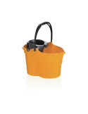 Cubo con Escurridor Ovalado 15 L Naranja 09050 [LOTE DE 6 Unidades] MAYA