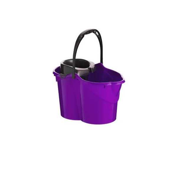 Cubo con Escurridor Ovalado 15 L Morado 09050 [LOTE DE 6 Unidades] MAYA