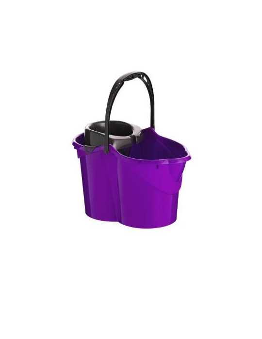Cubo con Escurridor Ovalado 15 L Morado 09050 [LOTE DE 6 Unidades] MAYA