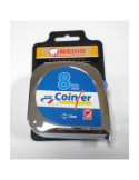 Flexómetro 8 m Cromo CL-1825 Coinfer [LOTE DE 4 Unidades] MEDID
