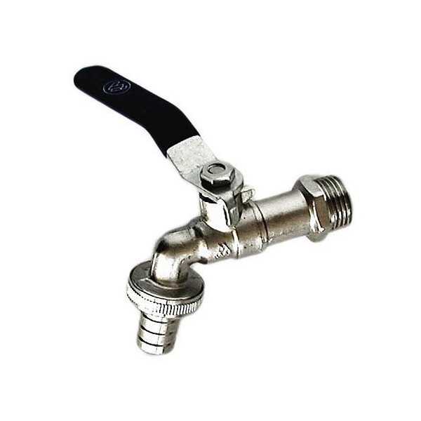 Grifo Codo Esfera para Manguera 3/4 490003 [LOTE DE 4 Unidades] METALGRUP