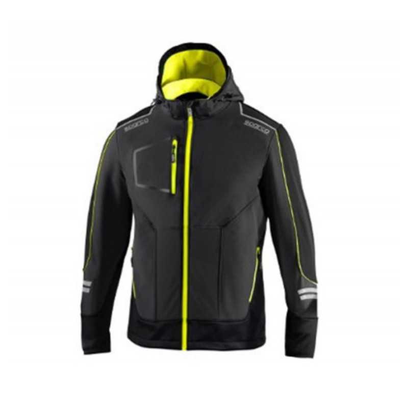 Chaqueta SPARCO Tech Softshell gris - amarillo Talla S