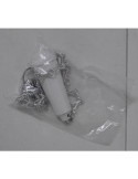 Tirador WC Recto Plástico con Cadena Tanque Alto [LOTE DE 10 Unidades] METALGRUP