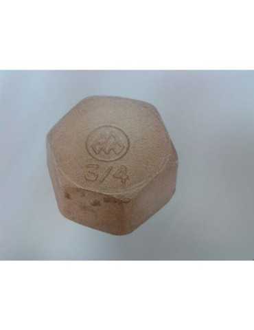 Tapón Hembra Latón 3/4 362.003 [LOTE DE 22 Unidades] METALGRUP