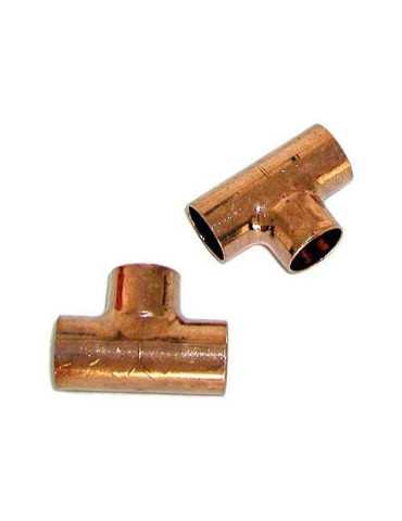Accesorio Tubo Cobre Te H.-H.-H. 15 521015 [LOTE DE 22 Unidades] METALGRUP