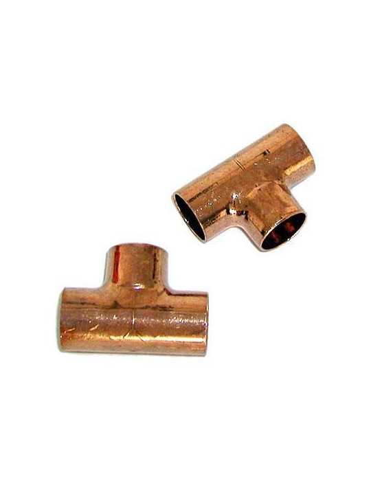 Accesorio Tubo Cobre Te H.-H.-H. 15 521015 [LOTE DE 22 Unidades] METALGRUP