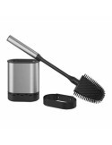 Escobilla Silicona WC Negro Inoxidable 185519000 [LOTE DE 4 Unidades] METALTEX