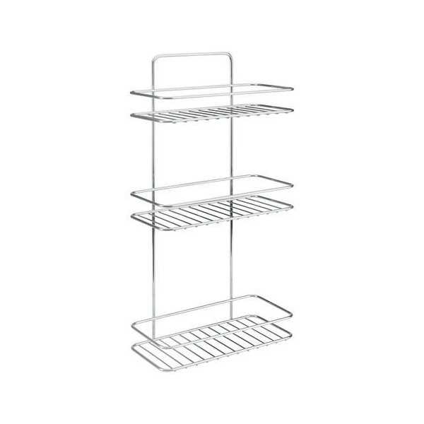 Estante Baño 3 Alturas Reflex Luxy 26X13X53CM [LOTE DE 2 Unidades] METALTEX