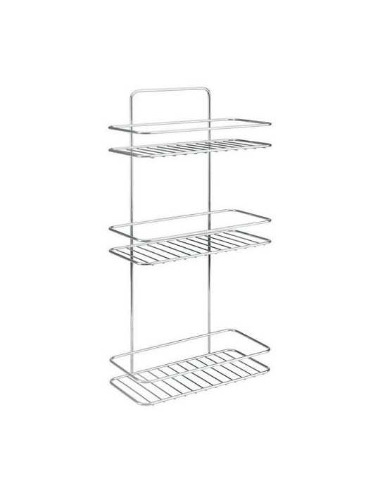 Estante Baño 3 Alturas Reflex Luxy 26X13X53CM [LOTE DE 2 Unidades] METALTEX