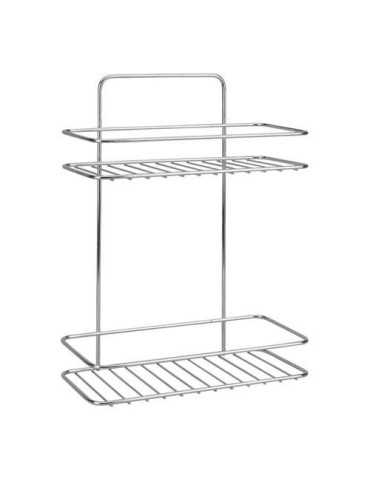 Estante Baño 2 Alturas Reflex Luxy 26X13X35CM [LOTE DE 2 Unidades] METALTEX