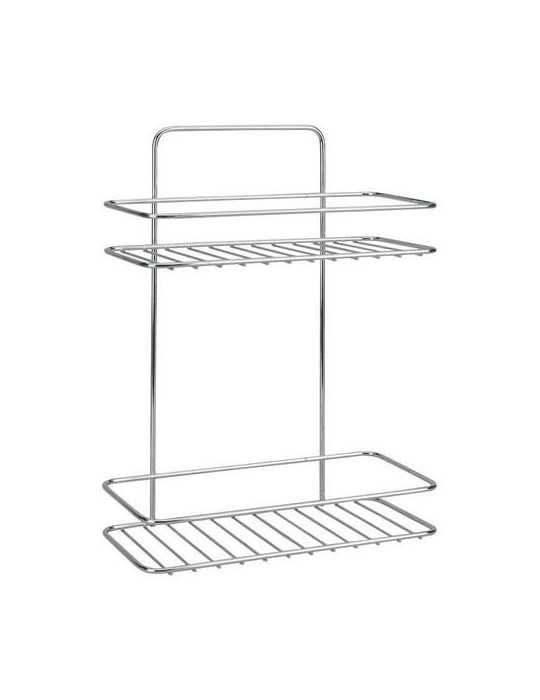 Estante Baño 2 Alturas Reflex Luxy 26X13X35CM [LOTE DE 2 Unidades] METALTEX