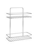 Estante Baño 2 Alturas Reflex Luxy 26X13X35CM [LOTE DE 2 Unidades] METALTEX