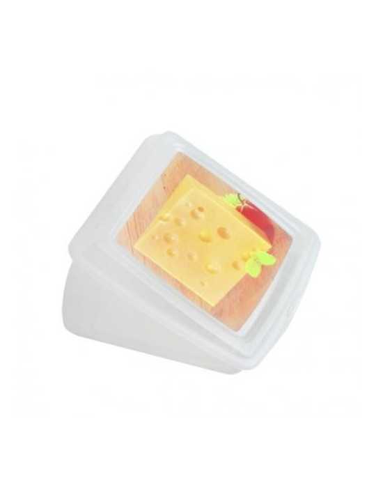 Estuche Plástico Cuña Queso 13,5X13,5X7,5CM [LOTE DE 16 Unidades] METALTEX
