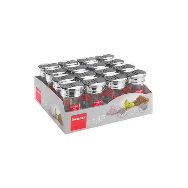 Salero Cristal 70 ml [LOTE DE 20 Unidades] METALTEX