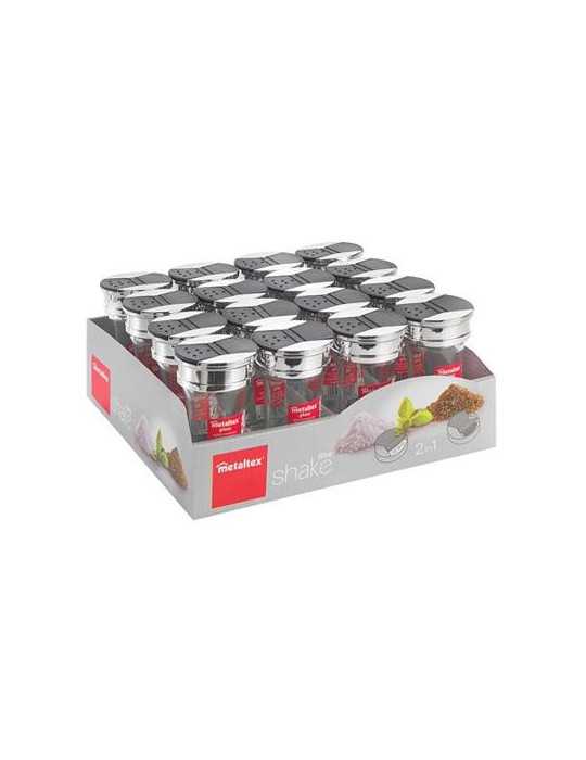 Salero Cristal 70 ml [LOTE DE 20 Unidades] METALTEX
