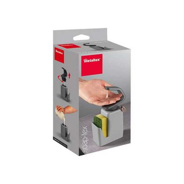 Dispensador Jabón Soaptex 297532000 [LOTE DE 4 Unidades] METALTEX