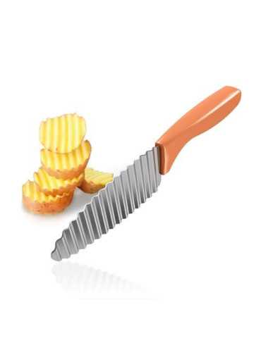 Cuchillo Decorador Ondulado Acero Inoxidable 252795000 [LOTE DE 12 Unidades] METALTEX