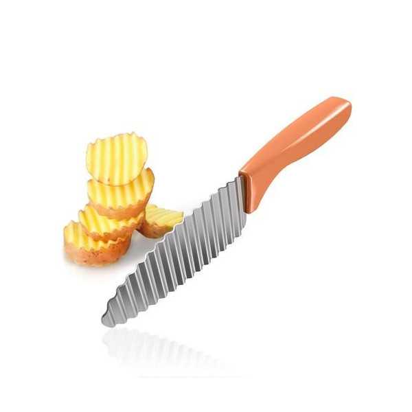 Cuchillo Decorador Ondulado Acero Inoxidable 252795000 [LOTE DE 12 Unidades] METALTEX