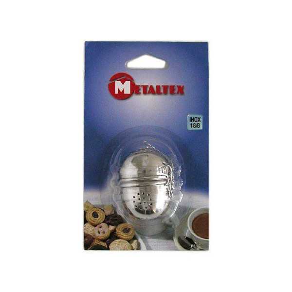 Bola Te Inoxidable con Carton 253800 [LOTE DE 14 Unidades] METALTEX