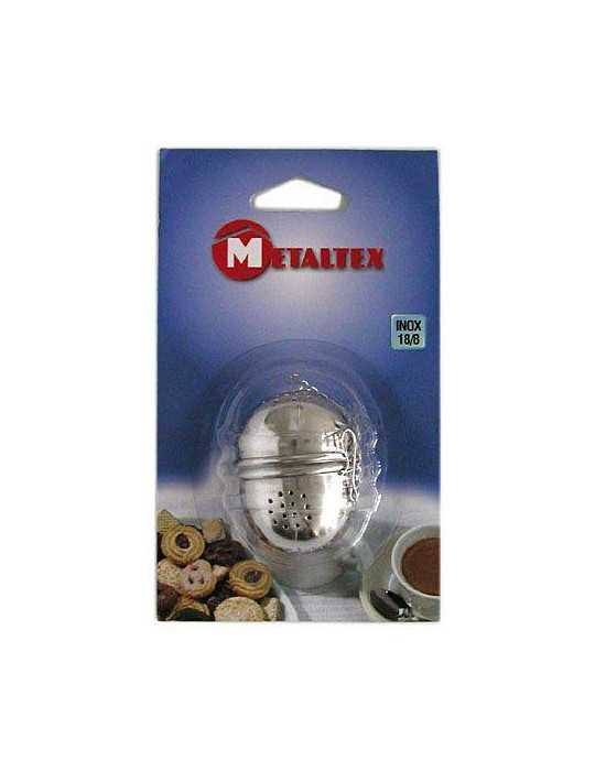 Bola Te Inoxidable con Carton 253800 [LOTE DE 14 Unidades] METALTEX