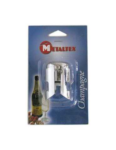 Tapón Champagne Cromo 257250 [LOTE DE 8 Unidades] METALTEX
