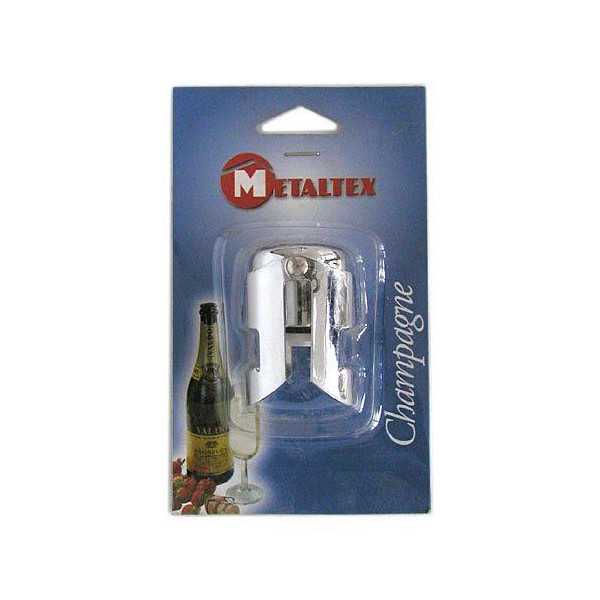 Tapón Champagne Cromo 257250 [LOTE DE 8 Unidades] METALTEX