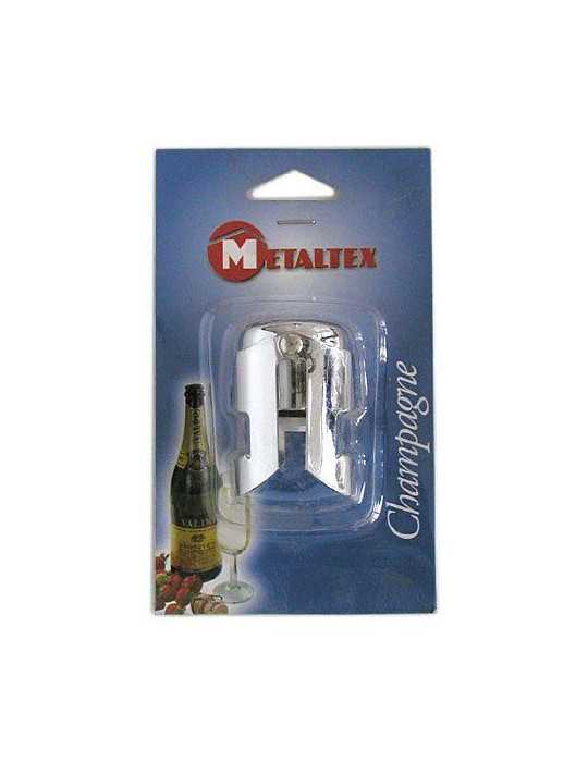 Tapón Champagne Cromo 257250 [LOTE DE 8 Unidades] METALTEX