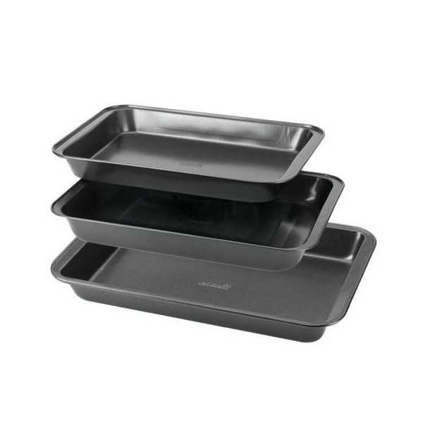 Set 3 Rustideras 32X20/37X25/41X29 Dolceforno [LOTE DE 2 Unidades] METALTEX