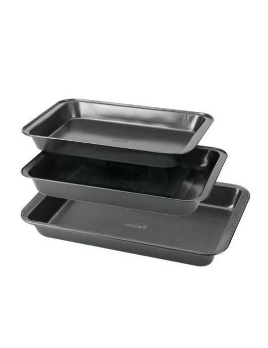 Set 3 Rustideras 32X20/37X25/41X29 Dolceforno [LOTE DE 2 Unidades] METALTEX