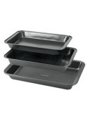 Set 3 Rustideras 32X20/37X25/41X29 Dolceforno [LOTE DE 2 Unidades] METALTEX