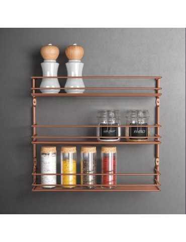 Estante Especiero 3 Pisos Pepito 3 Copper [LOTE DE 2 Unidades] METALTEX