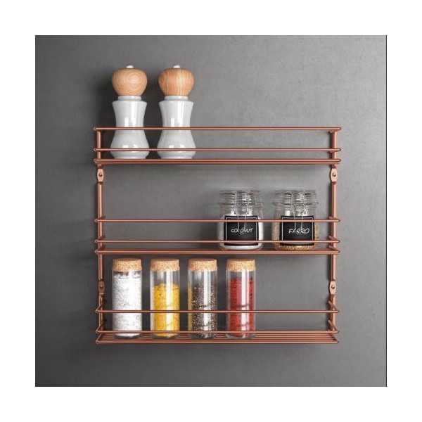 Estante Especiero 3 Pisos Pepito 3 Copper [LOTE DE 2 Unidades] METALTEX